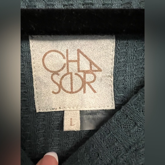 Chasor long sleeve top turquoise size large - Picture 3 of 4